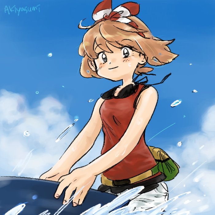 may and sharpedo (pokemon and 1 more) drawn by akiyasumi