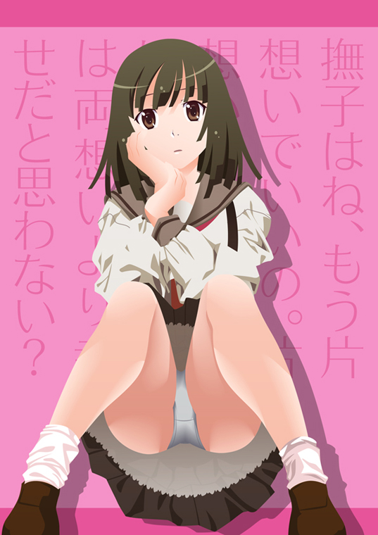 sengoku nadeko (monogatari and 1 more) drawn by wanco_(7200rpm)