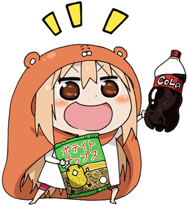 doma umaru and komaru (himouto! umaru-chan) drawn by maso_(ascii_art)