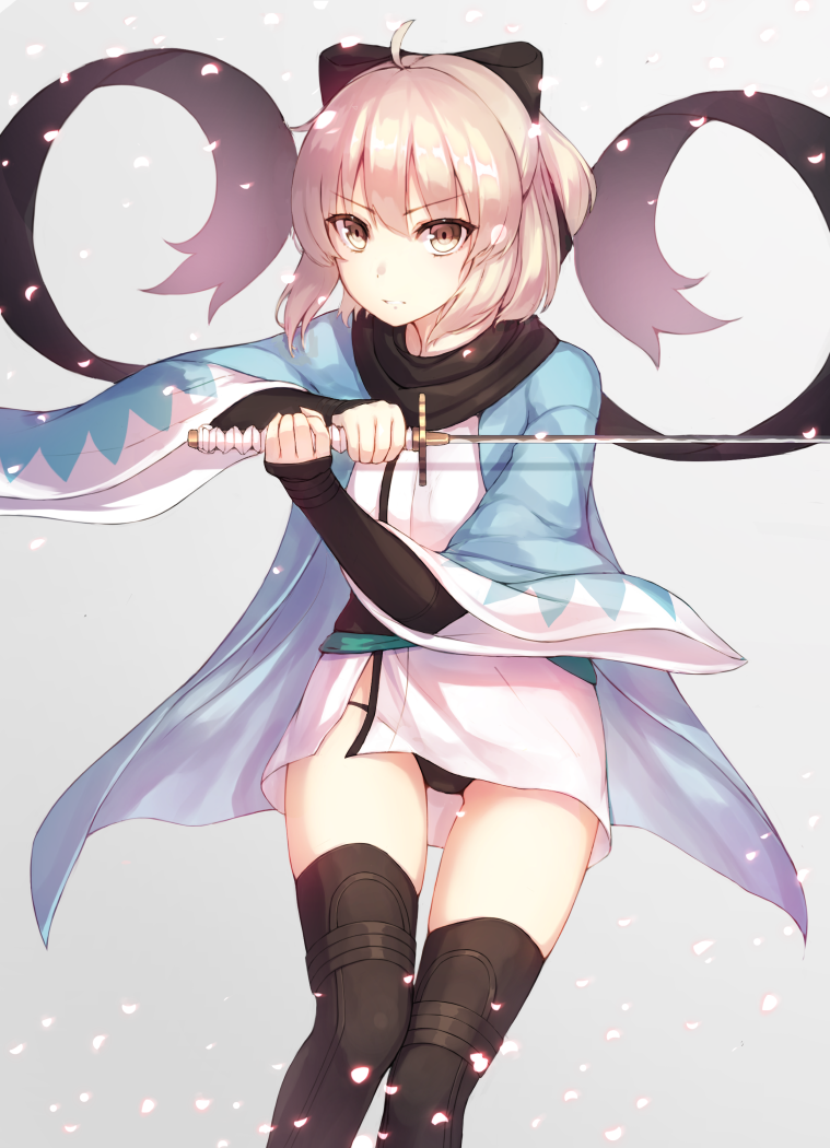 okita souji (fate and 1 more) drawn by munuu