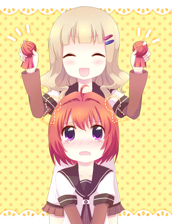 akaza akari and oomuro sakurako (yuruyuri) drawn by hasune