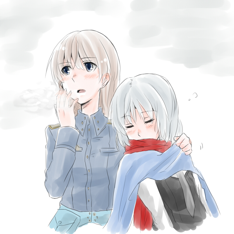 sanya v. litvyak and eila ilmatar juutilainen (world witches series and 1 more) drawn by jikasei