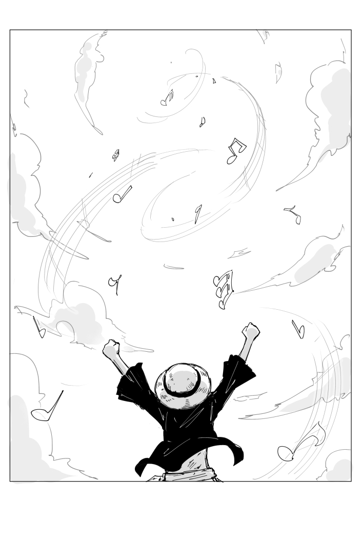 monkey d. luffy (one piece and 1 more) drawn by kankan33333