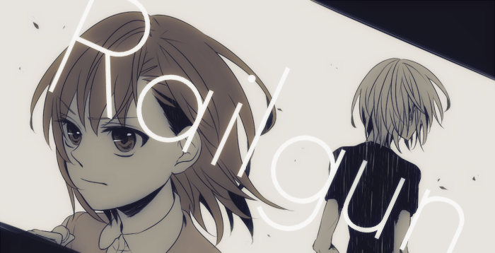 misaka mikoto and accelerator (toaru majutsu no index and 2 more) drawn by reimei_(1988)