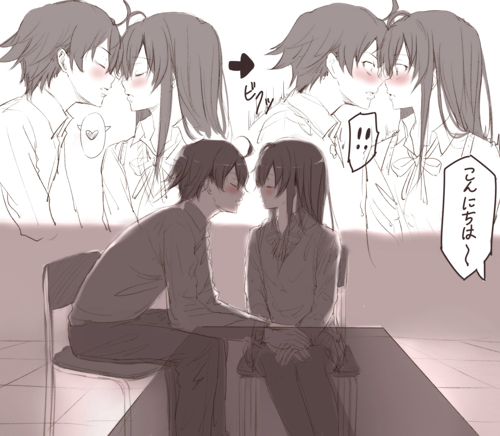 Yukinoshita Yukino And Hikigaya Hachiman Yahari Ore No Seishun Lovecome Wa Machigatteiru Drawn By Ponpon Ponpon62126 Danbooru Clearly yukinoshita has developed feelings for hikigaya in the last few episodes, so isn't relying on each other a symbolism of trust? hikigaya hachiman yahari ore