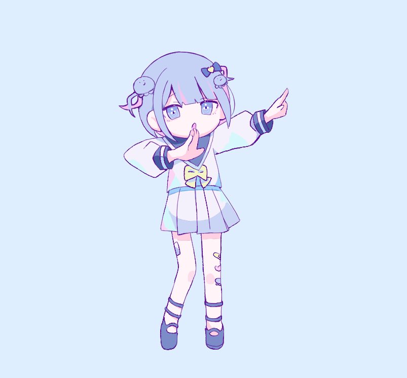 chouzetsusaikawa tenshi-chan and wotoha (needy girl overdose and 2 more) drawn by iroha_amamizu and wotoha