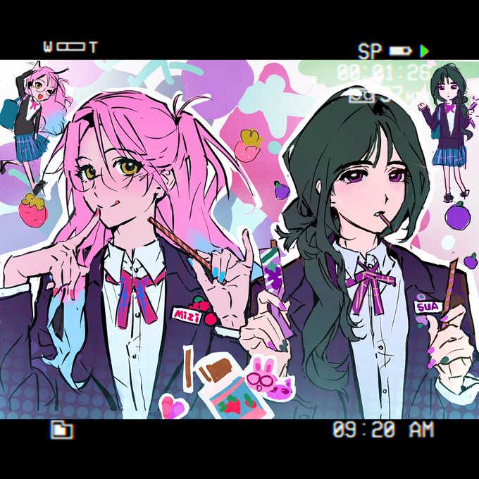 sua and mizi (alien stage) drawn by qilan_408