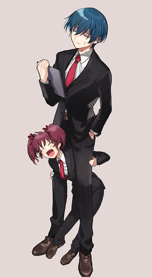 nugget and employee (project moon and 1 more) drawn by medu_(rubish)
