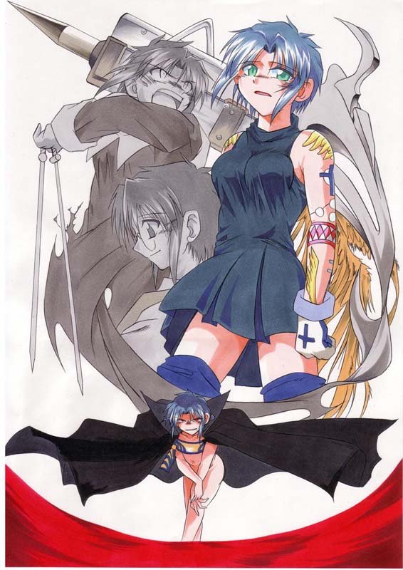 ciel, powered ciel, and roa-ciel (tsukihime) drawn by angeldust