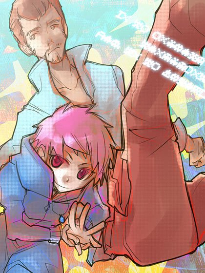 kumatora and duster (mother and 1 more) drawn by inuinui