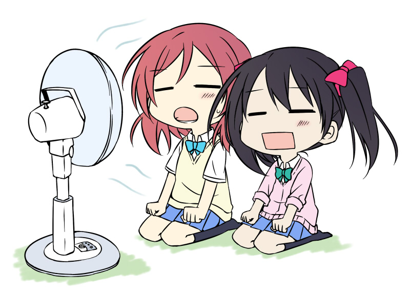 nishikino maki and yazawa nico (love live! and 1 more) drawn by nigirimeshi
