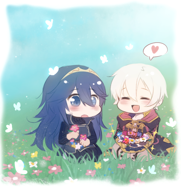lucina and male morgan (fire emblem and 1 more) drawn by tusia