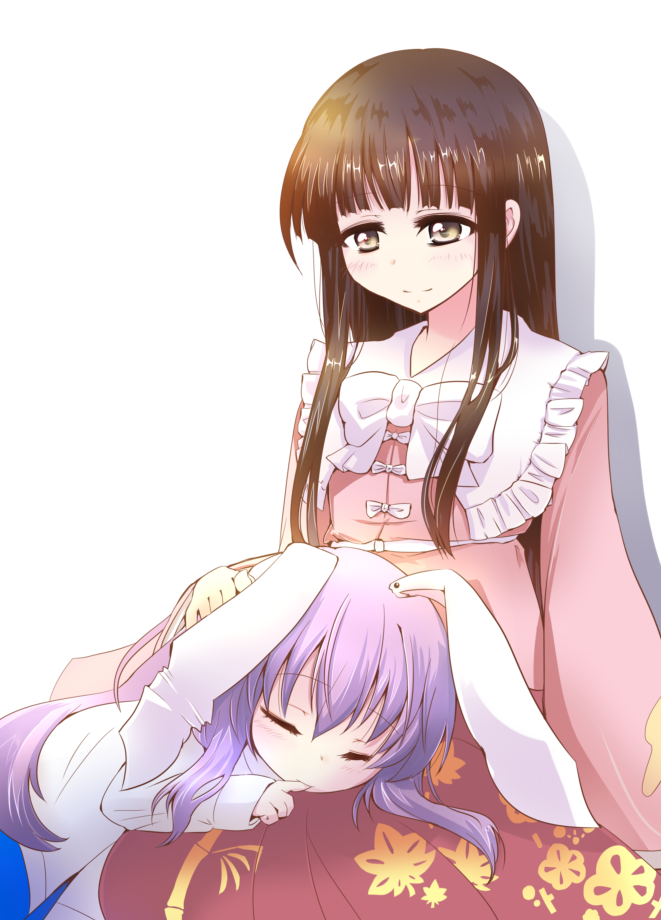 reisen udongein inaba and houraisan kaguya (touhou) drawn by milfy_oira