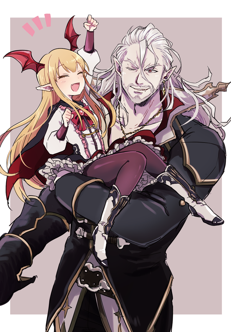 vampy and urias (granblue fantasy and 2 more) drawn by 50yen_(gojiue)