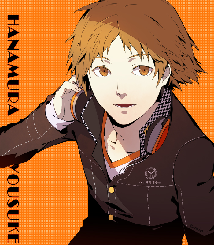 hanamura yousuke (persona and 1 more) drawn by robinexile
