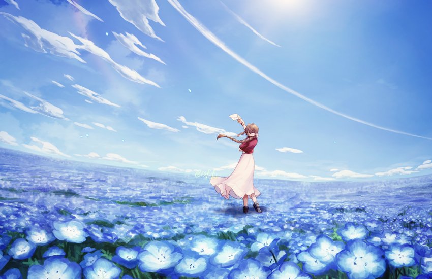 aerith gainsborough (final fantasy and 1 more) drawn by sasanomesi