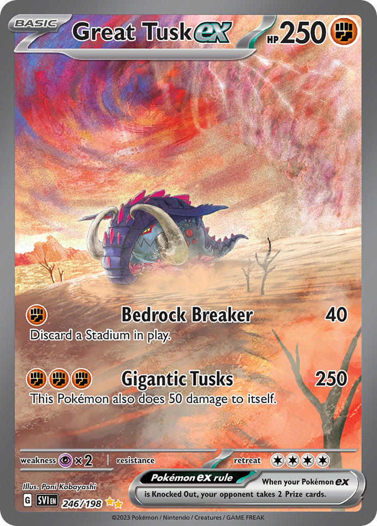 great tusk (pokemon and 1 more) drawn by kobayashi_pani