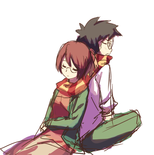 setou kenji and shirakawa yuuko (katawa shoujo) drawn by weee_(raemz)