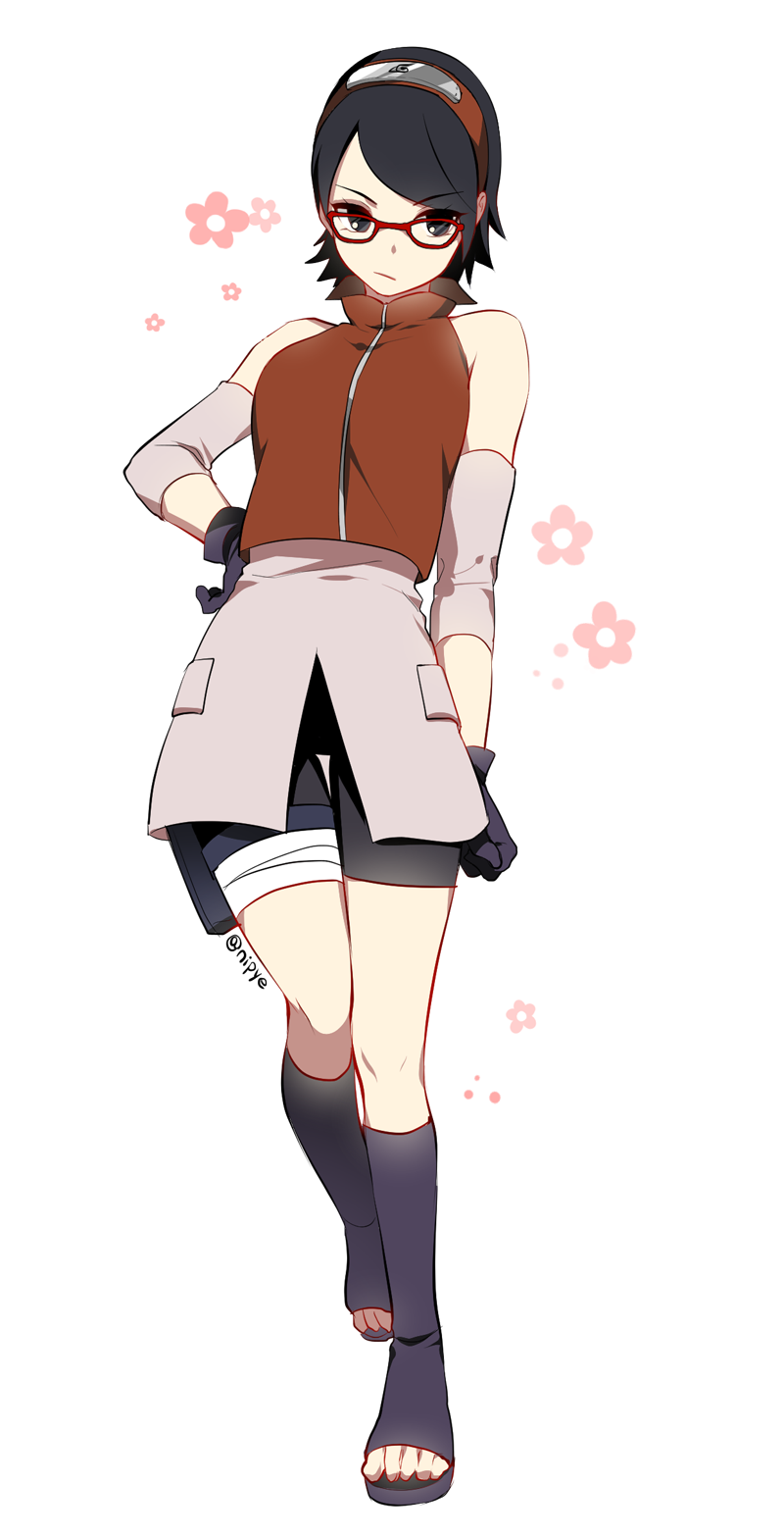 haruno sakura and uchiha sarada (naruto and 2 more) drawn by nipye