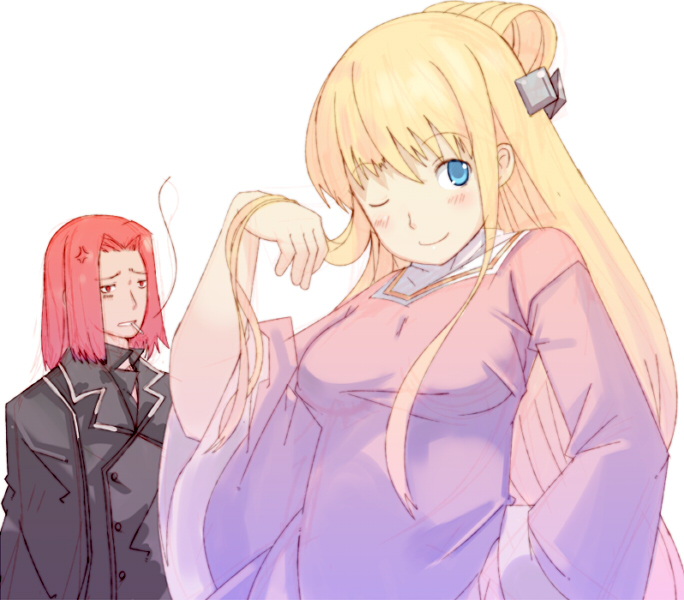 stiyl magnus and laura stuart (toaru majutsu no index) drawn by enoki_p