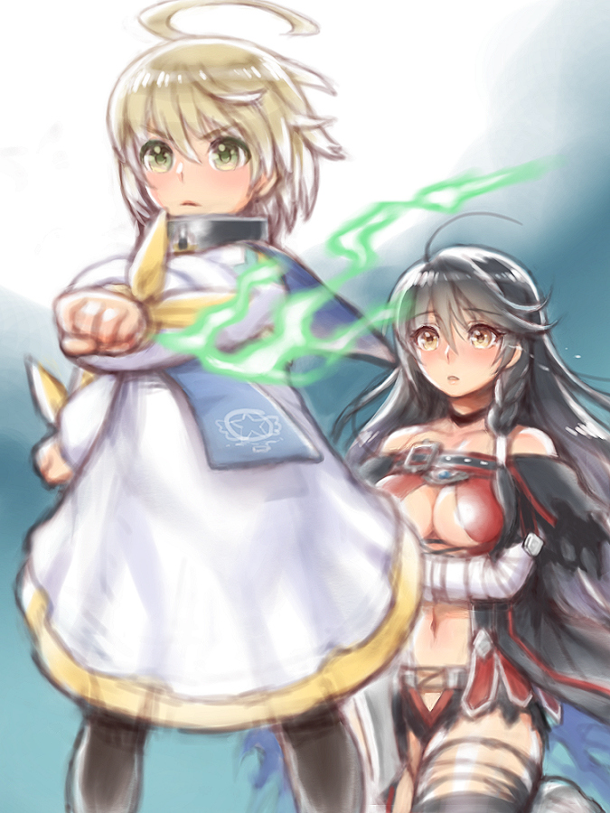 velvet crowe and laphicet (tales of and 1 more) drawn by folks_(nabokof)
