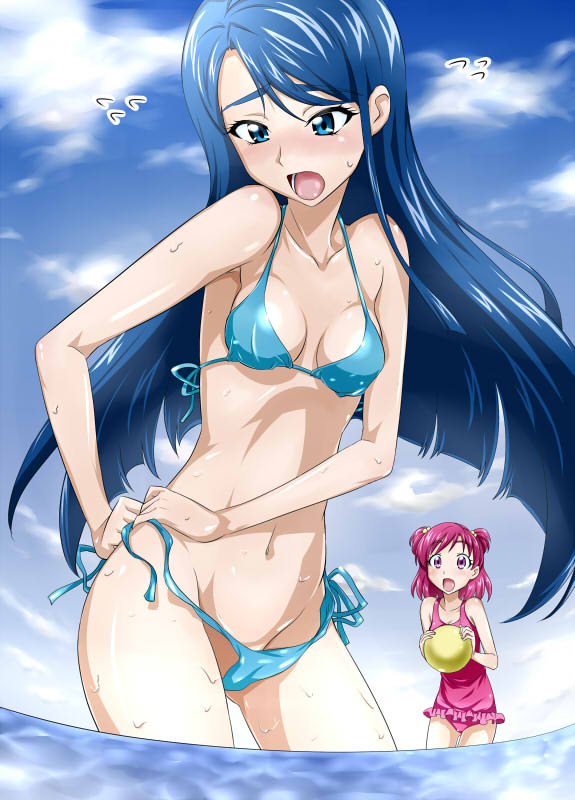 yumehara nozomi and minazuki karen (precure and 1 more) drawn by nakahira_guy