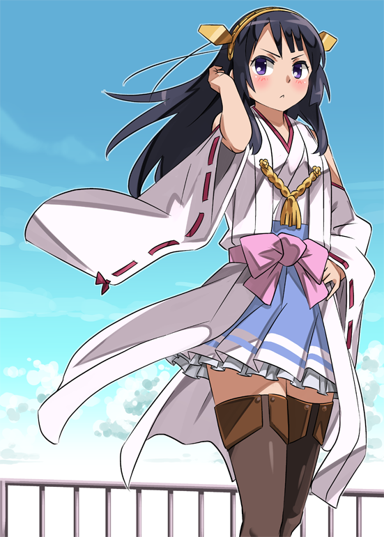 haruna and kousaka reina (kantai collection and 1 more) drawn by imaichi