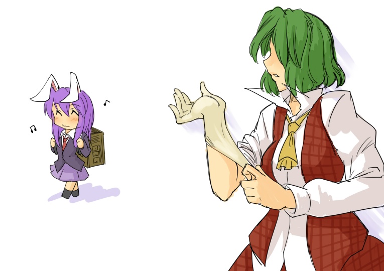 reisen udongein inaba and kazami yuuka (touhou) drawn by toritora