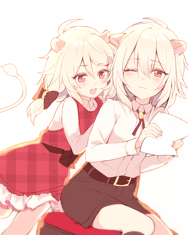 ailane and aion (show by rock!!) drawn by mayachi_(amuriya)