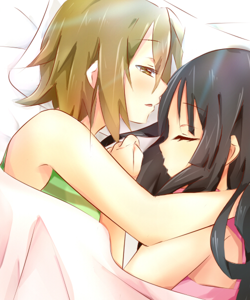akiyama mio and tainaka ritsu (k-on!) drawn by saya_(ccmkk54)