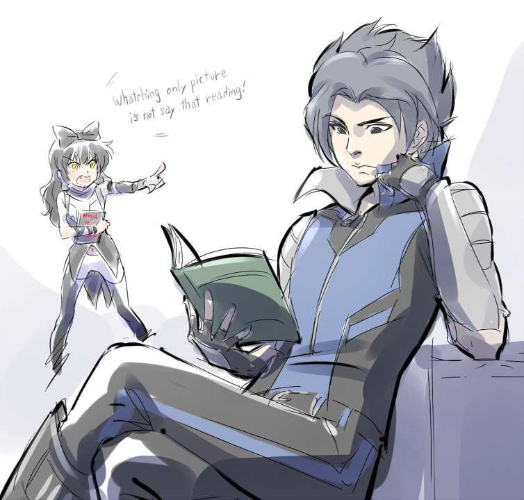 blake belladonna and mercury black (rwby) drawn by iesupa