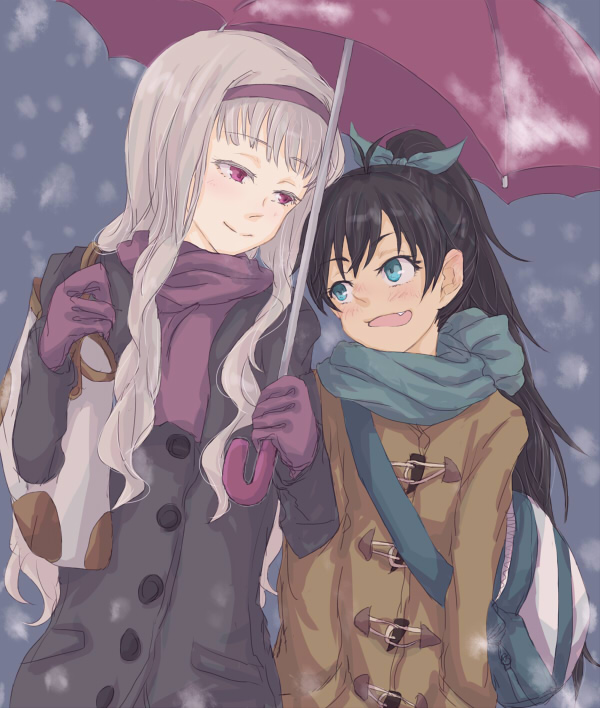 shijou takane and ganaha hibiki (idolmaster) drawn by manasseh