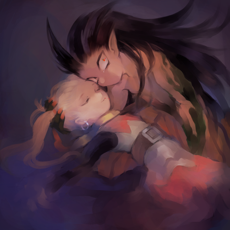 sidoh and female builder (dragon quest and 1 more) drawn by hotaro_(bread_fusa)