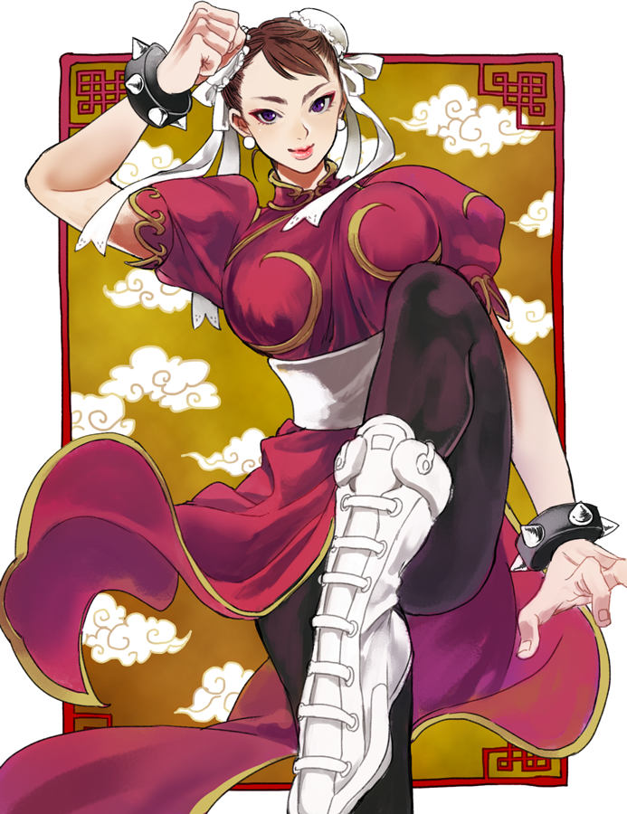 chun-li (street fighter and 1 more) drawn by halu-ca
