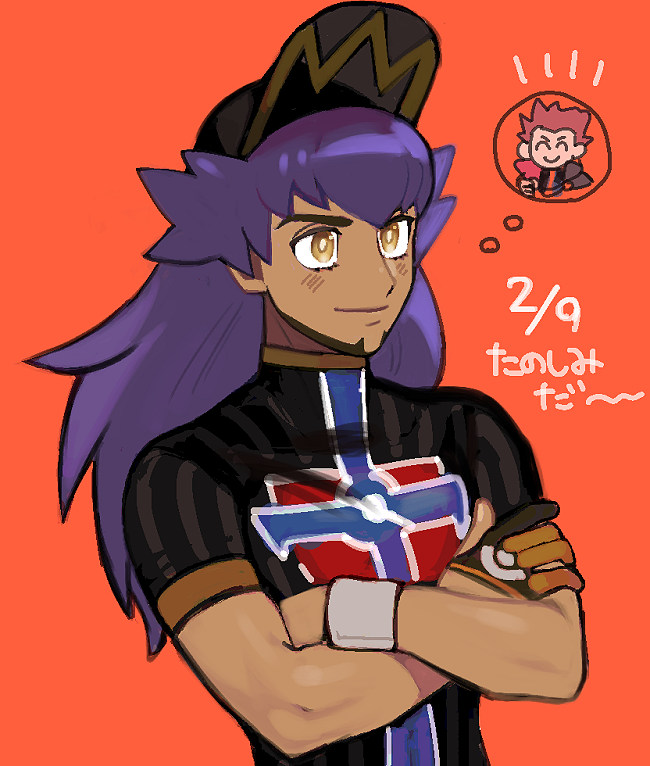 leon and lance (pokemon and 2 more) drawn by datosa