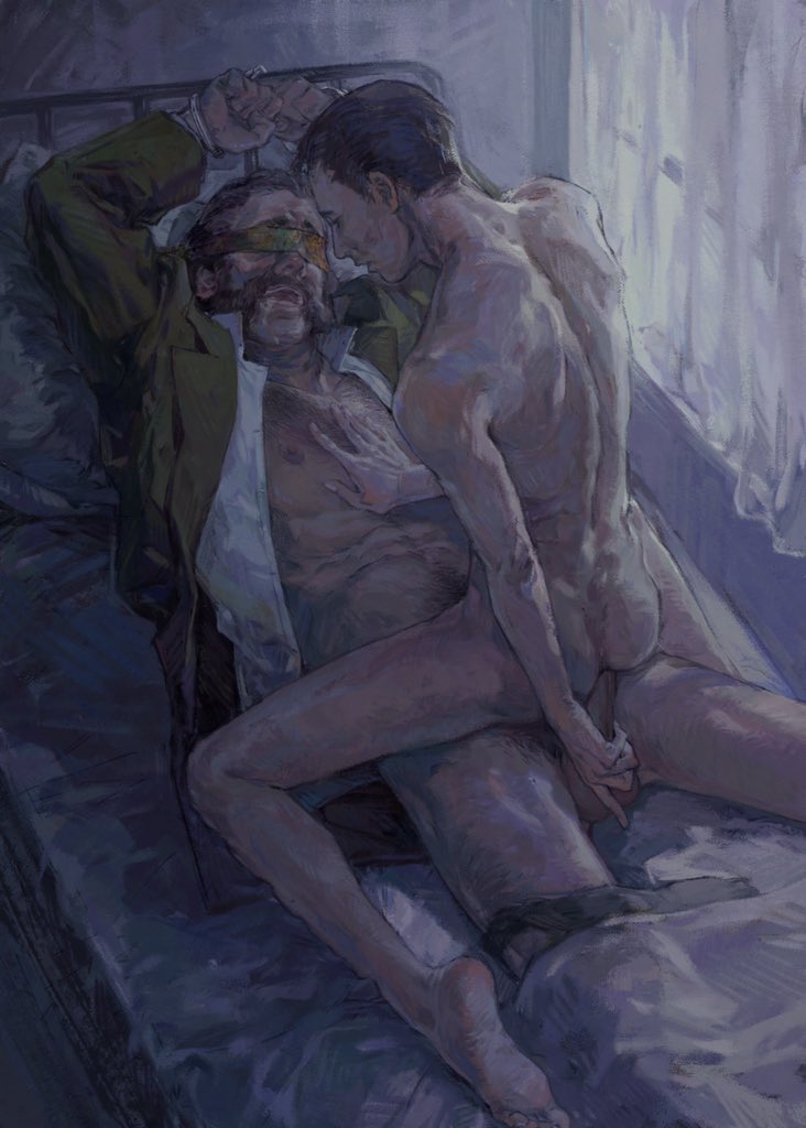 kim kitsuragi, harry du bois, and horrific necktie (disco elysium) drawn by creamyghost