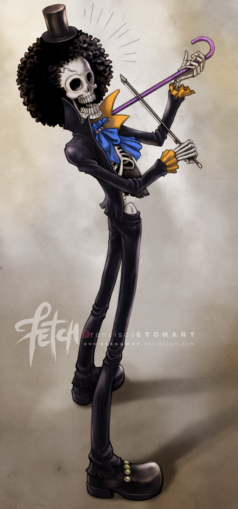 brook (one piece) drawn by franciscoetchart