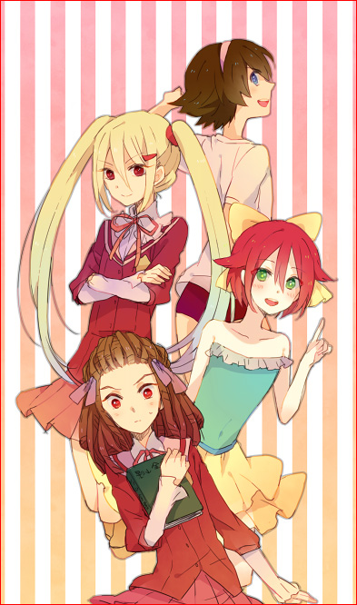 afuro terumi, kiyama hiroto, kidou yuuto, nakagawa kanon, takahara ayumi, and 3 more (inazuma eleven and 1 more) drawn by tayako