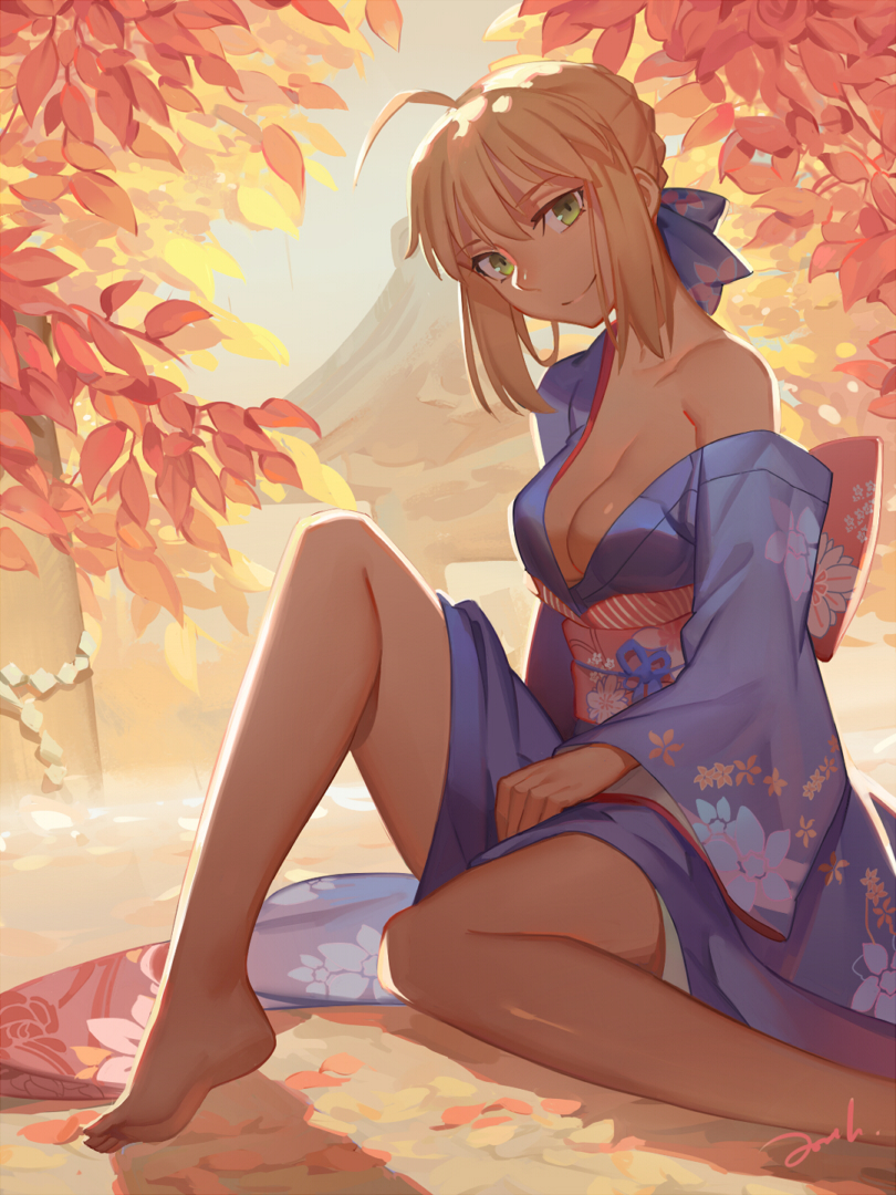 artoria pendragon and saber (fate and 1 more) drawn by bianyuanqishi