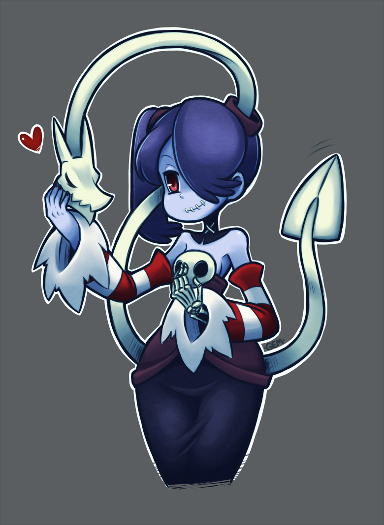 squigly and leviathan (skullgirls) drawn by gias-ex-machella