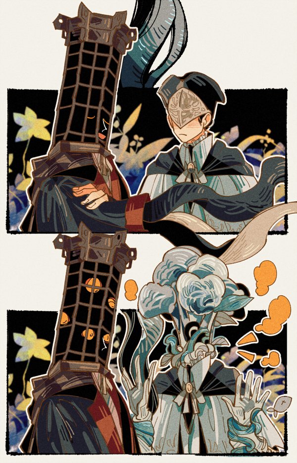 micolash host of the nightmare and yurie the last scholar (bloodborne) drawn by drenched-in-sunlight