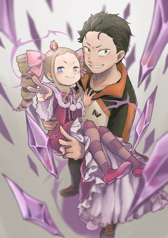 natsuki subaru and beatrice (re:zero kara hajimeru isekai seikatsu) drawn by kotarou_(kotakota_ee)