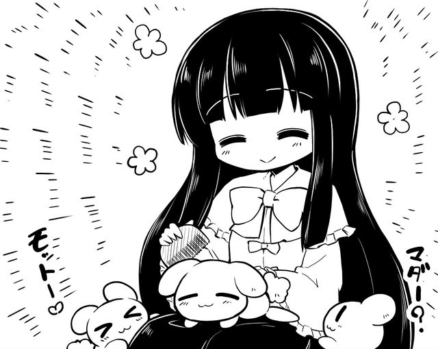 houraisan kaguya and inaba mob (touhou) drawn by futa_(nabezoko)