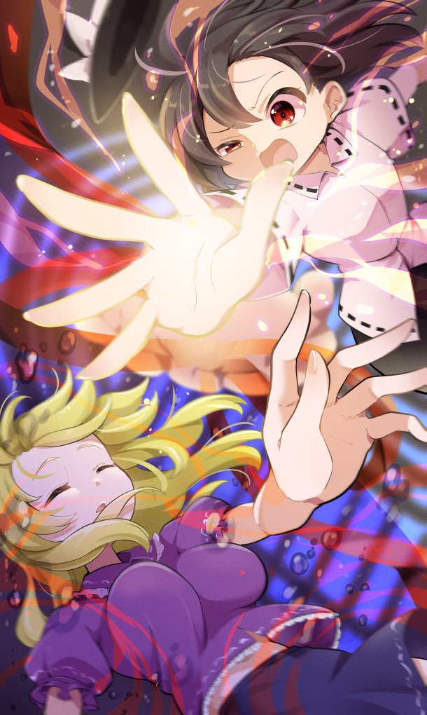 usami renko and maribel hearn (touhou and 1 more) drawn by futa_(nabezoko)