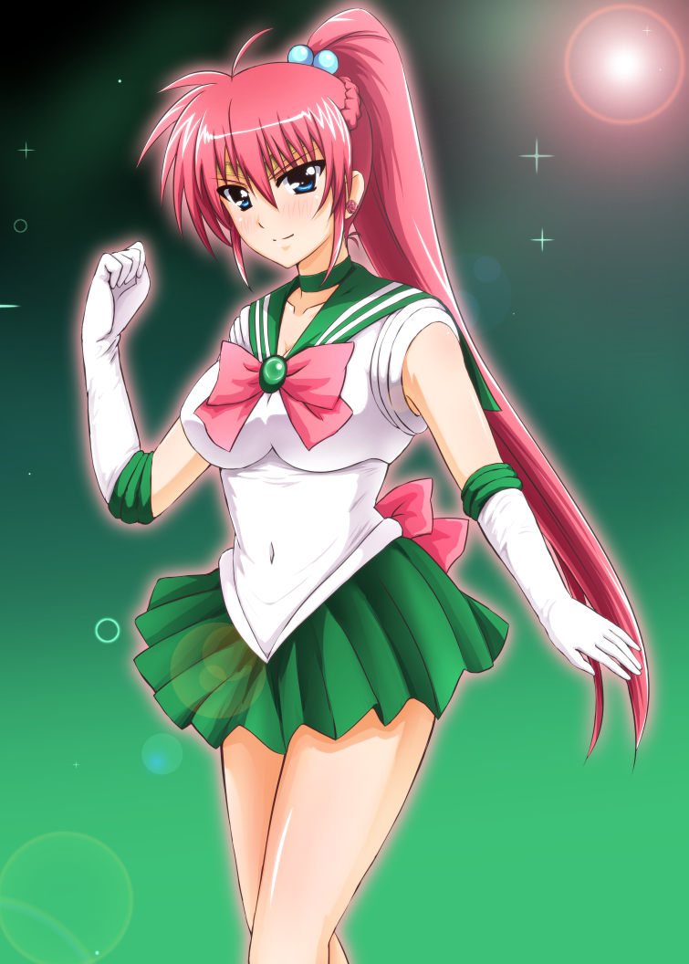 signum and sailor jupiter (lyrical nanoha and 3 more) drawn by diesel-turbo