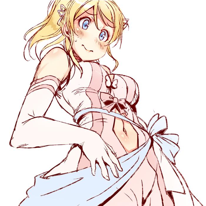 ayase eli (love live! and 1 more) drawn by ajishio