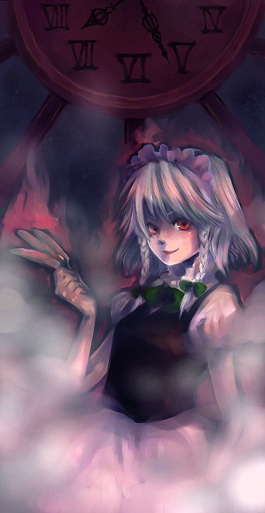 izayoi sakuya (touhou) drawn by miyamori_toko