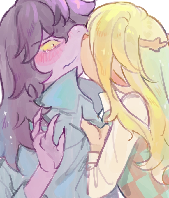 susie and noelle holiday (deltarune) drawn by kaeh_12