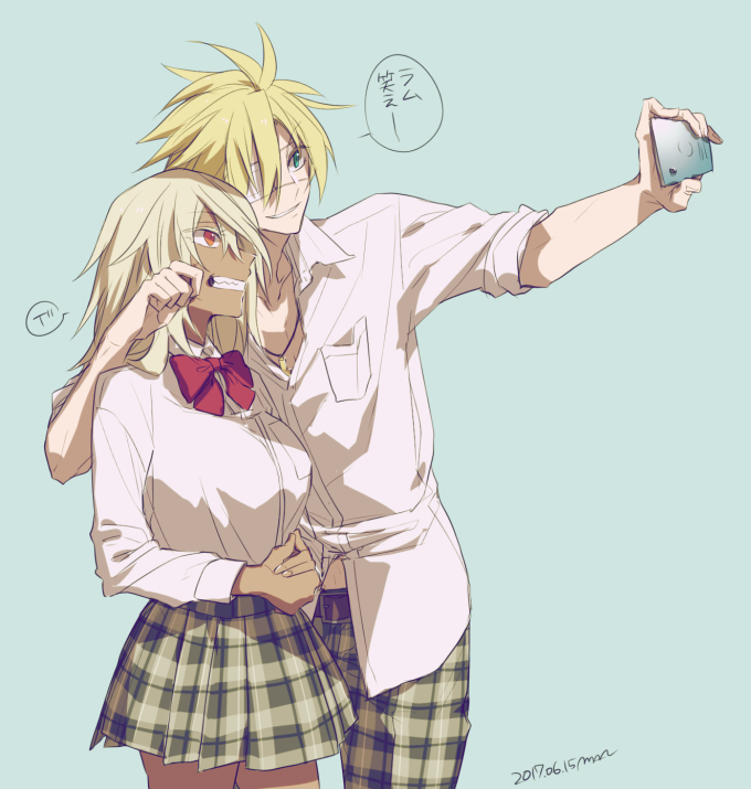ramlethal valentine and sin kiske (guilty gear and 1 more) drawn by maka_(morphine)
