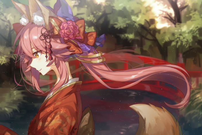 tamamo and tamamo no mae (fate and 1 more) drawn by chocoan